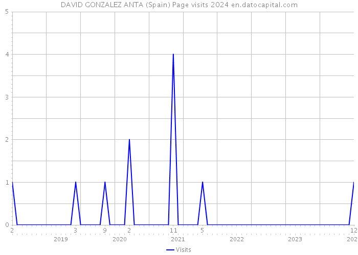 DAVID GONZALEZ ANTA (Spain) Page visits 2024 
