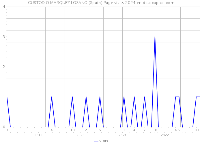 CUSTODIO MARQUEZ LOZANO (Spain) Page visits 2024 