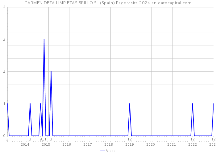 CARMEN DEZA LIMPIEZAS BRILLO SL (Spain) Page visits 2024 