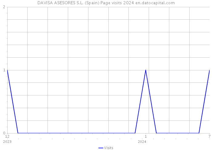 DAVISA ASESORES S.L. (Spain) Page visits 2024 