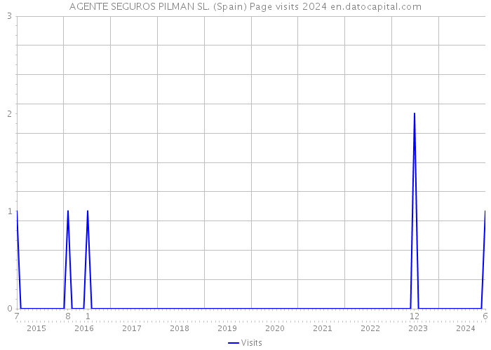 AGENTE SEGUROS PILMAN SL. (Spain) Page visits 2024 