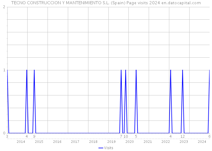 TECNO CONSTRUCCION Y MANTENIMIENTO S.L. (Spain) Page visits 2024 