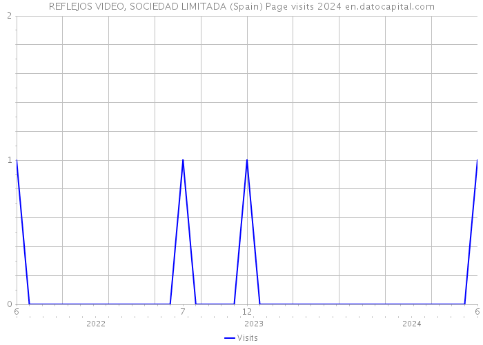 REFLEJOS VIDEO, SOCIEDAD LIMITADA (Spain) Page visits 2024 