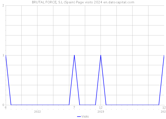 BRUTAL FORCE, S.L (Spain) Page visits 2024 