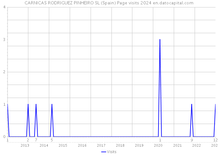 CARNICAS RODRIGUEZ PINHEIRO SL (Spain) Page visits 2024 