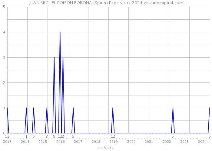 JUAN MIGUEL POISON BORONA (Spain) Page visits 2024 