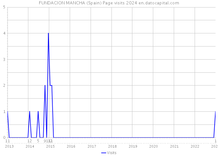 FUNDACION MANCHA (Spain) Page visits 2024 