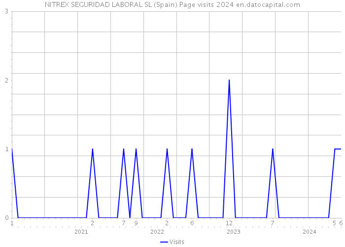 NITREX SEGURIDAD LABORAL SL (Spain) Page visits 2024 