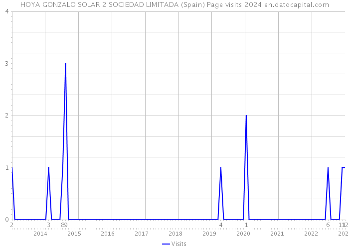 HOYA GONZALO SOLAR 2 SOCIEDAD LIMITADA (Spain) Page visits 2024 