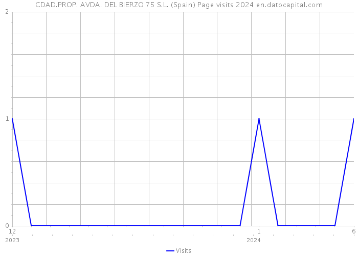 CDAD.PROP. AVDA. DEL BIERZO 75 S.L. (Spain) Page visits 2024 