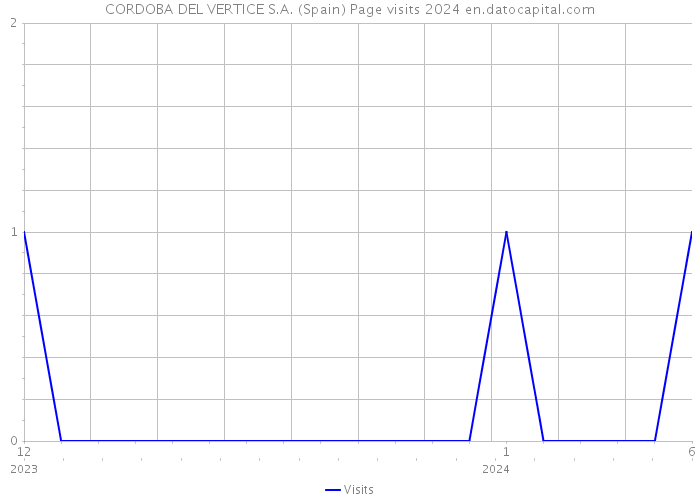 CORDOBA DEL VERTICE S.A. (Spain) Page visits 2024 