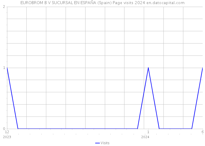 EUROBROM B V SUCURSAL EN ESPAÑA (Spain) Page visits 2024 