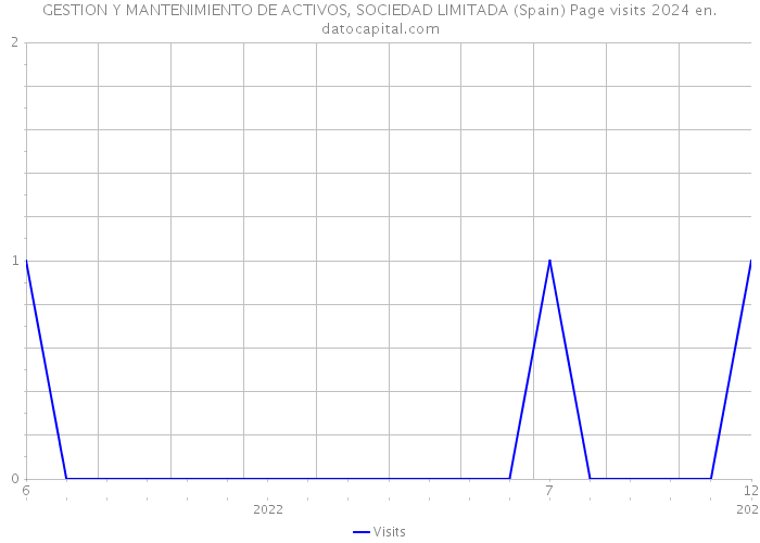GESTION Y MANTENIMIENTO DE ACTIVOS, SOCIEDAD LIMITADA (Spain) Page visits 2024 
