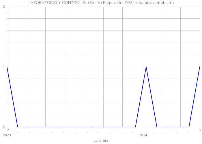 LABORATORIO Y CONTROL SL (Spain) Page visits 2024 