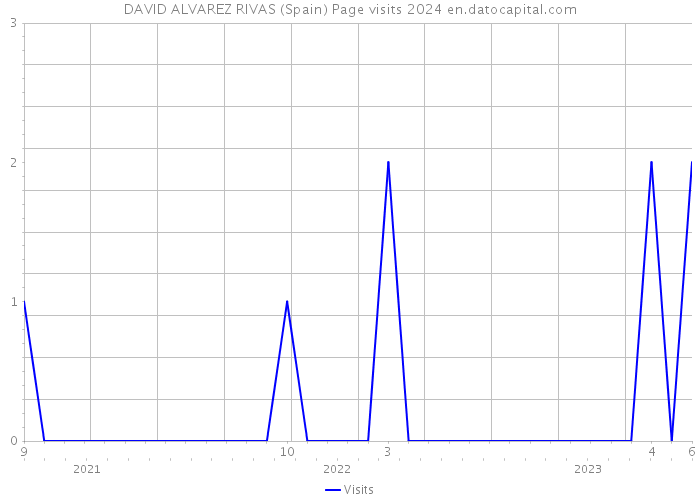 DAVID ALVAREZ RIVAS (Spain) Page visits 2024 