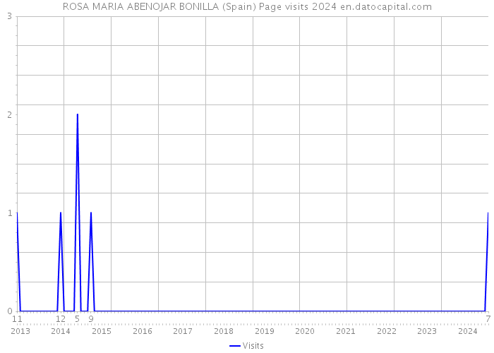 ROSA MARIA ABENOJAR BONILLA (Spain) Page visits 2024 