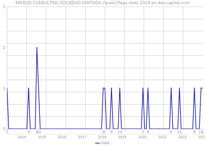 MIKELDI CONSULTING SOCIEDAD LIMITADA (Spain) Page visits 2024 