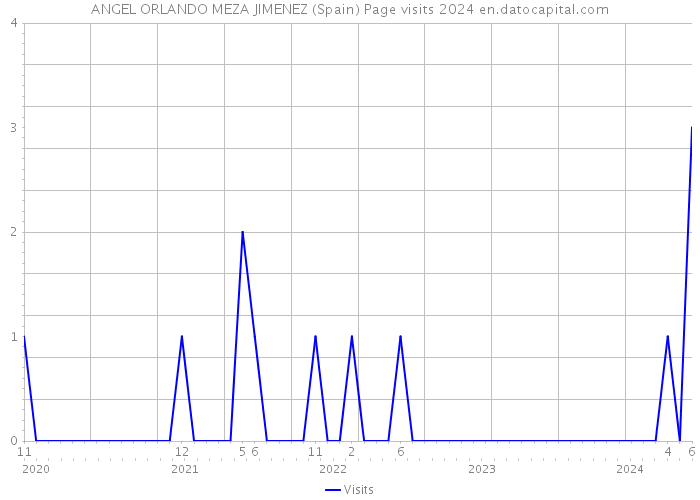 ANGEL ORLANDO MEZA JIMENEZ (Spain) Page visits 2024 