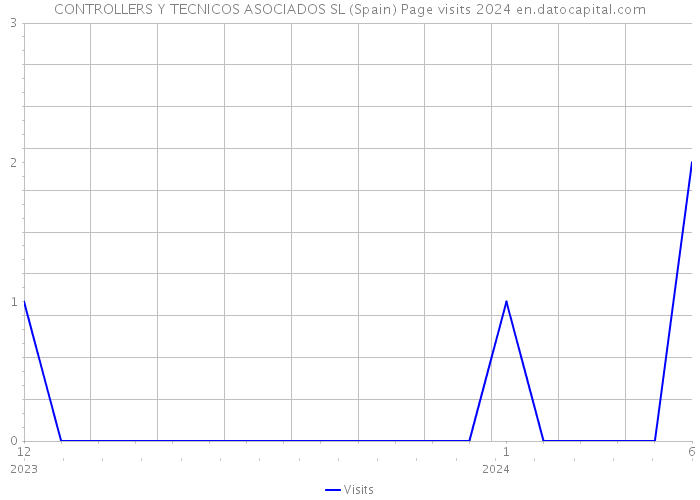 CONTROLLERS Y TECNICOS ASOCIADOS SL (Spain) Page visits 2024 