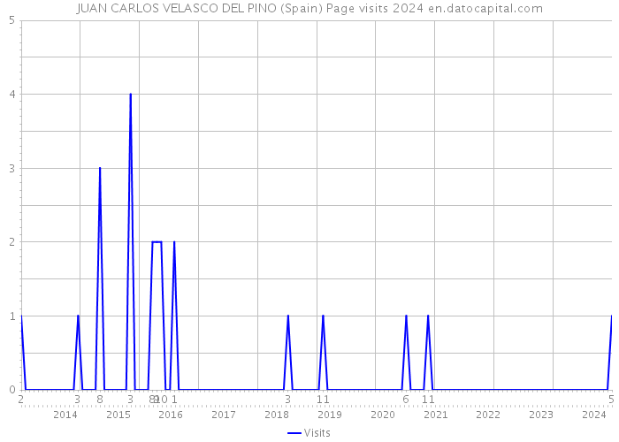 JUAN CARLOS VELASCO DEL PINO (Spain) Page visits 2024 