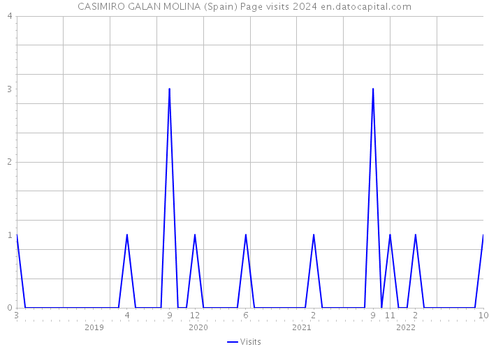 CASIMIRO GALAN MOLINA (Spain) Page visits 2024 