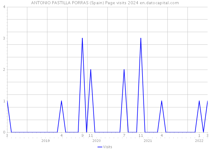 ANTONIO PASTILLA PORRAS (Spain) Page visits 2024 