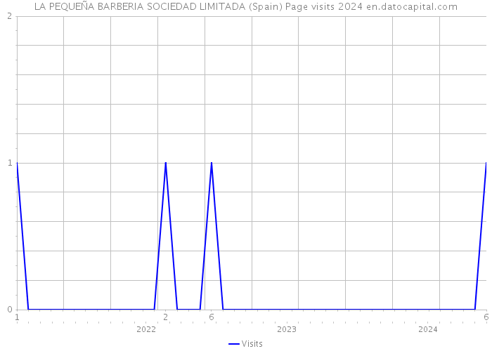 LA PEQUEÑA BARBERIA SOCIEDAD LIMITADA (Spain) Page visits 2024 