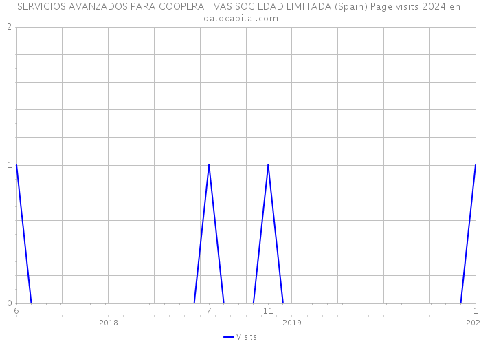 SERVICIOS AVANZADOS PARA COOPERATIVAS SOCIEDAD LIMITADA (Spain) Page visits 2024 