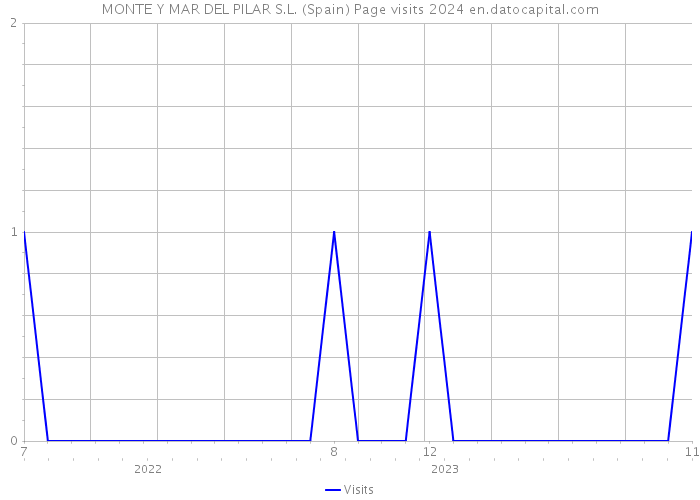 MONTE Y MAR DEL PILAR S.L. (Spain) Page visits 2024 