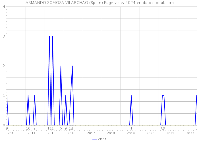 ARMANDO SOMOZA VILARCHAO (Spain) Page visits 2024 
