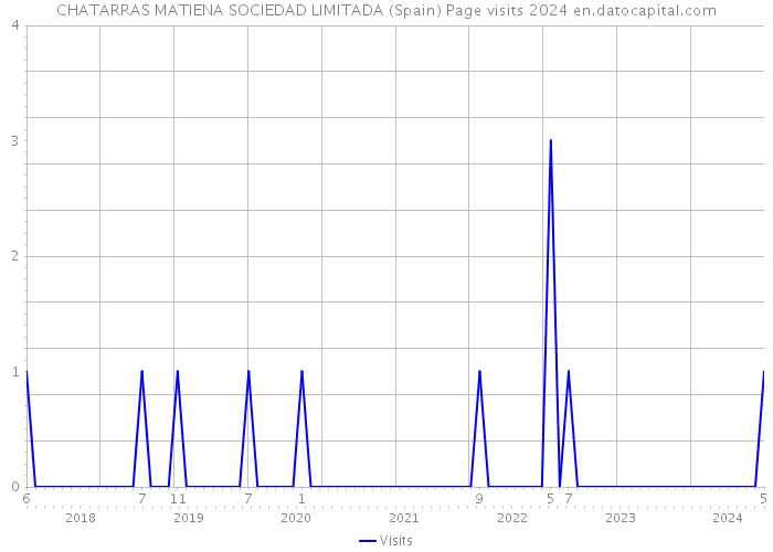 CHATARRAS MATIENA SOCIEDAD LIMITADA (Spain) Page visits 2024 