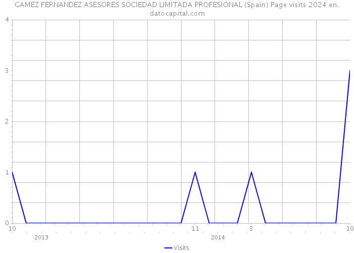 GAMEZ FERNANDEZ ASESORES SOCIEDAD LIMITADA PROFESIONAL (Spain) Page visits 2024 