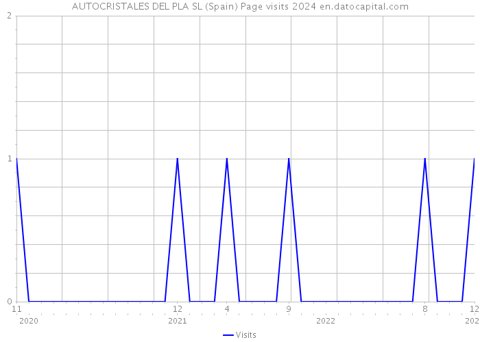 AUTOCRISTALES DEL PLA SL (Spain) Page visits 2024 