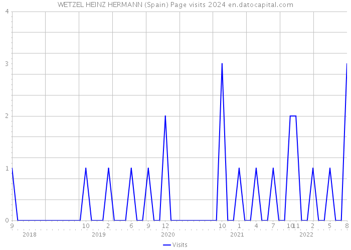 WETZEL HEINZ HERMANN (Spain) Page visits 2024 