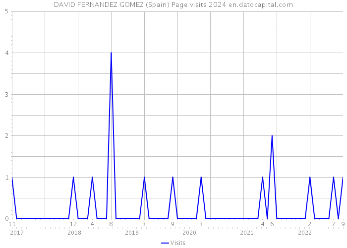 DAVID FERNANDEZ GOMEZ (Spain) Page visits 2024 