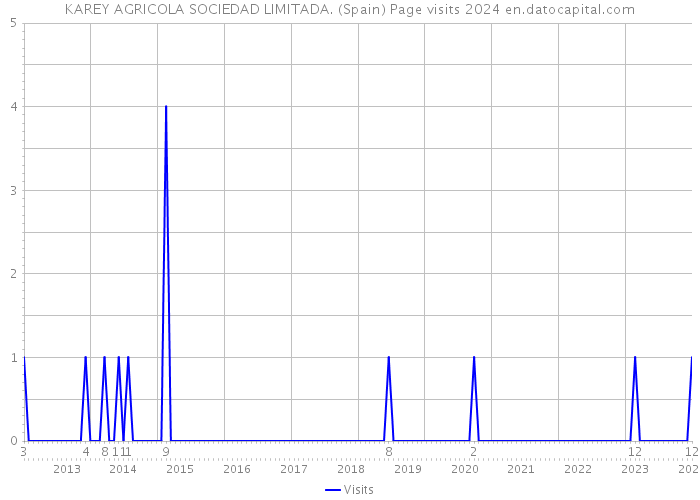 KAREY AGRICOLA SOCIEDAD LIMITADA. (Spain) Page visits 2024 