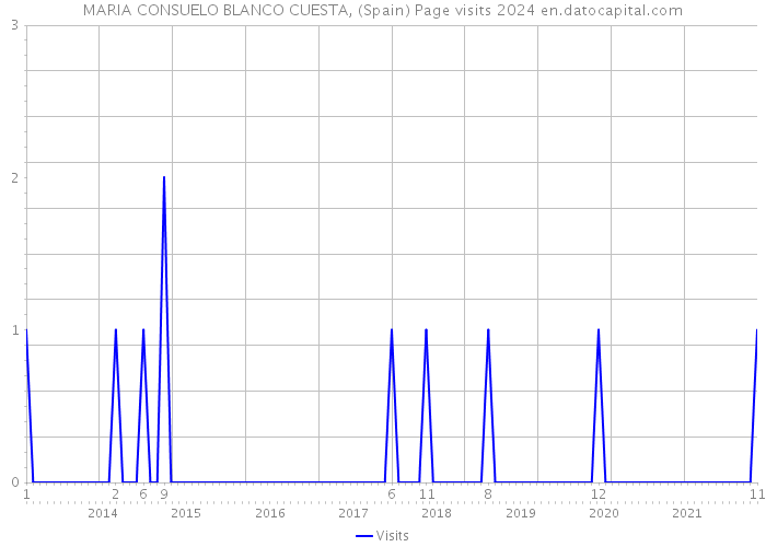 MARIA CONSUELO BLANCO CUESTA, (Spain) Page visits 2024 