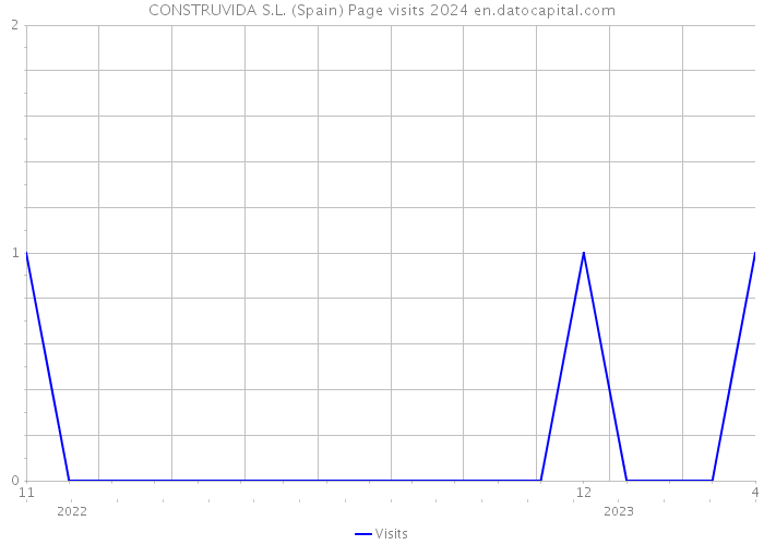 CONSTRUVIDA S.L. (Spain) Page visits 2024 