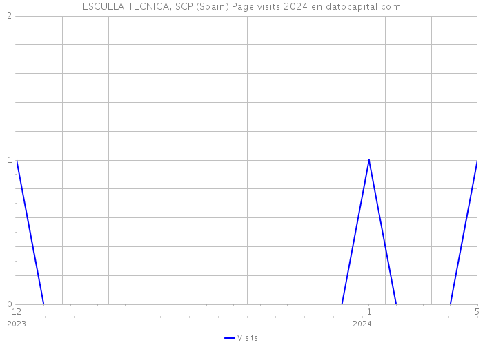 ESCUELA TECNICA, SCP (Spain) Page visits 2024 