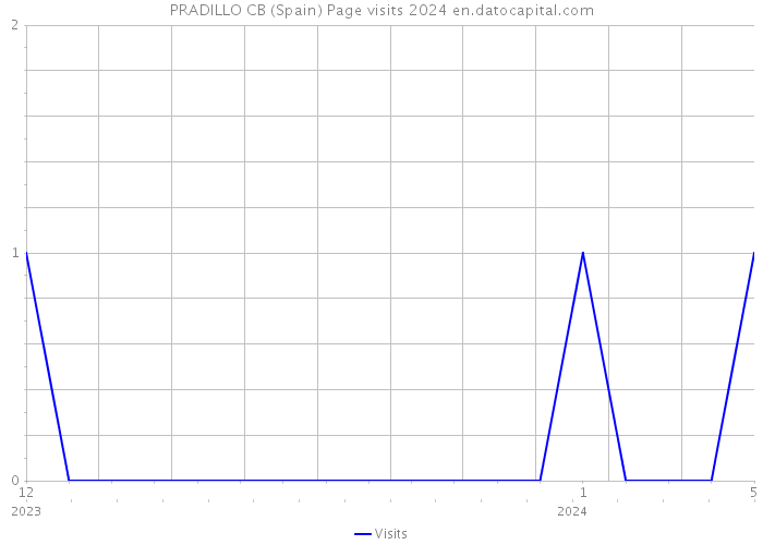 PRADILLO CB (Spain) Page visits 2024 