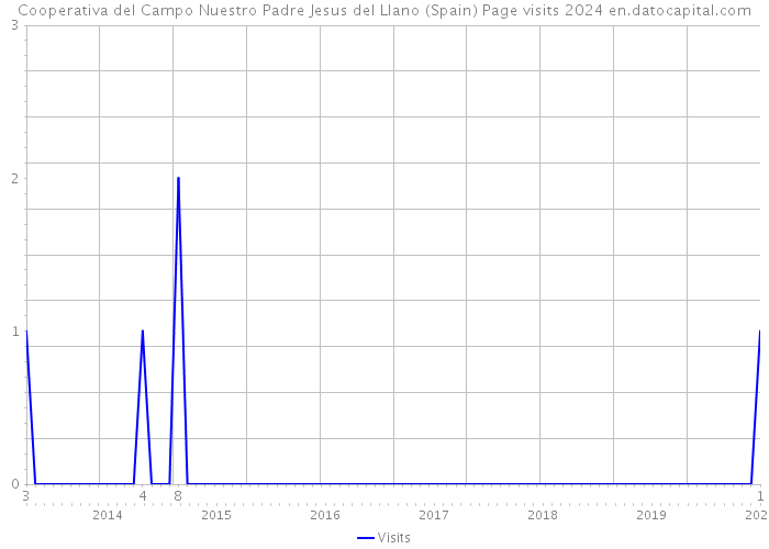 Cooperativa del Campo Nuestro Padre Jesus del Llano (Spain) Page visits 2024 