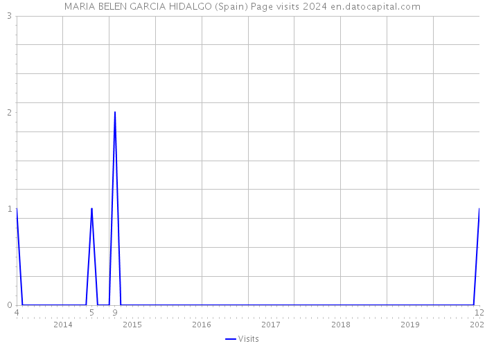 MARIA BELEN GARCIA HIDALGO (Spain) Page visits 2024 
