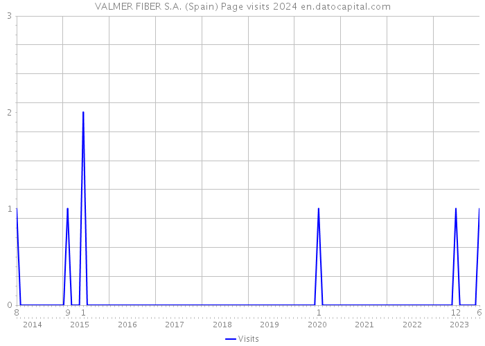 VALMER FIBER S.A. (Spain) Page visits 2024 