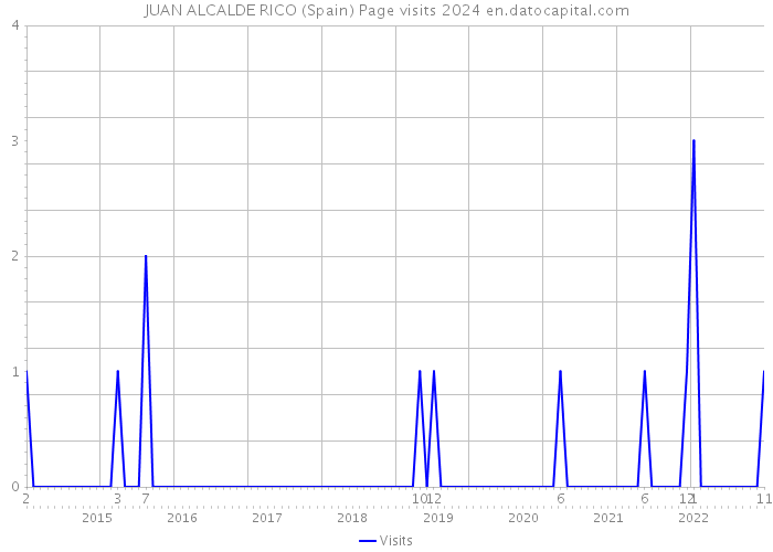 JUAN ALCALDE RICO (Spain) Page visits 2024 