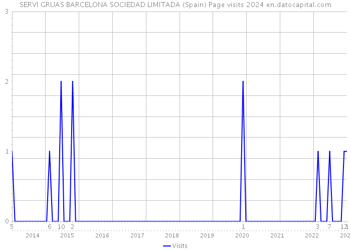 SERVI GRUAS BARCELONA SOCIEDAD LIMITADA (Spain) Page visits 2024 