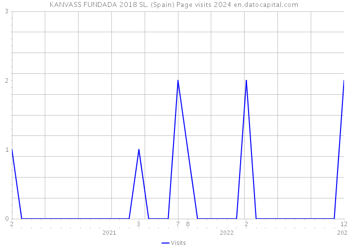 KANVASS FUNDADA 2018 SL. (Spain) Page visits 2024 
