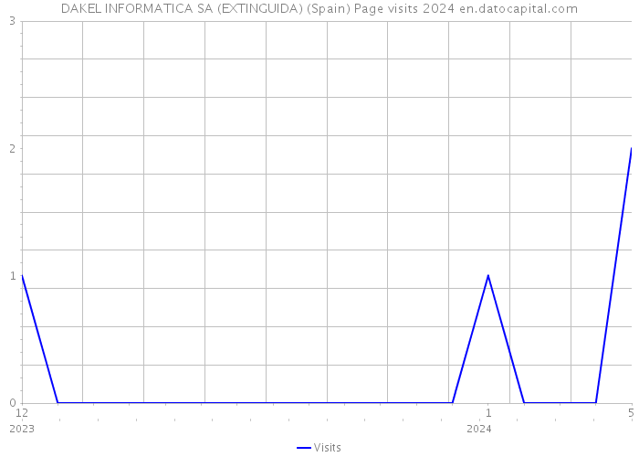 DAKEL INFORMATICA SA (EXTINGUIDA) (Spain) Page visits 2024 