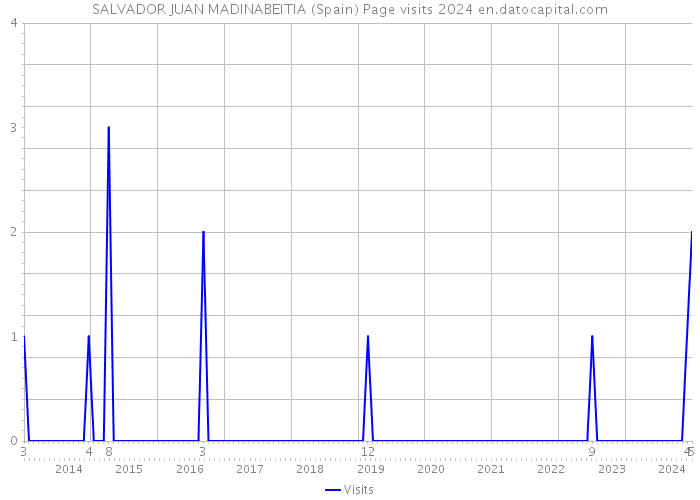 SALVADOR JUAN MADINABEITIA (Spain) Page visits 2024 