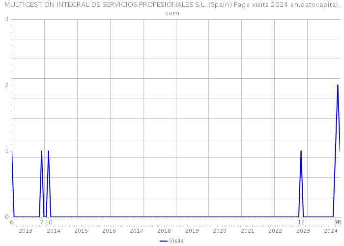 MULTIGESTION INTEGRAL DE SERVICIOS PROFESIONALES S.L. (Spain) Page visits 2024 