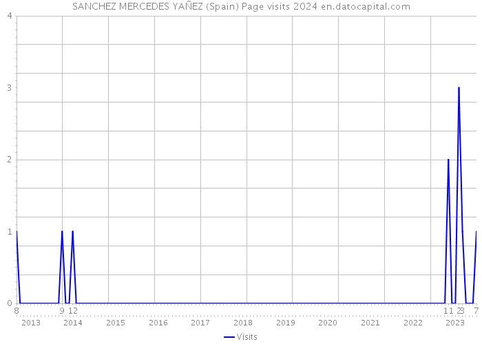 SANCHEZ MERCEDES YAÑEZ (Spain) Page visits 2024 